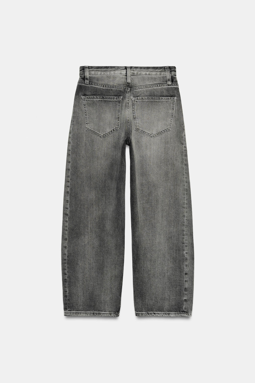 JEANS ZW COLLECTION ANKLE RELAXED TIRO MEDIO / Gris - Zara фото 6
