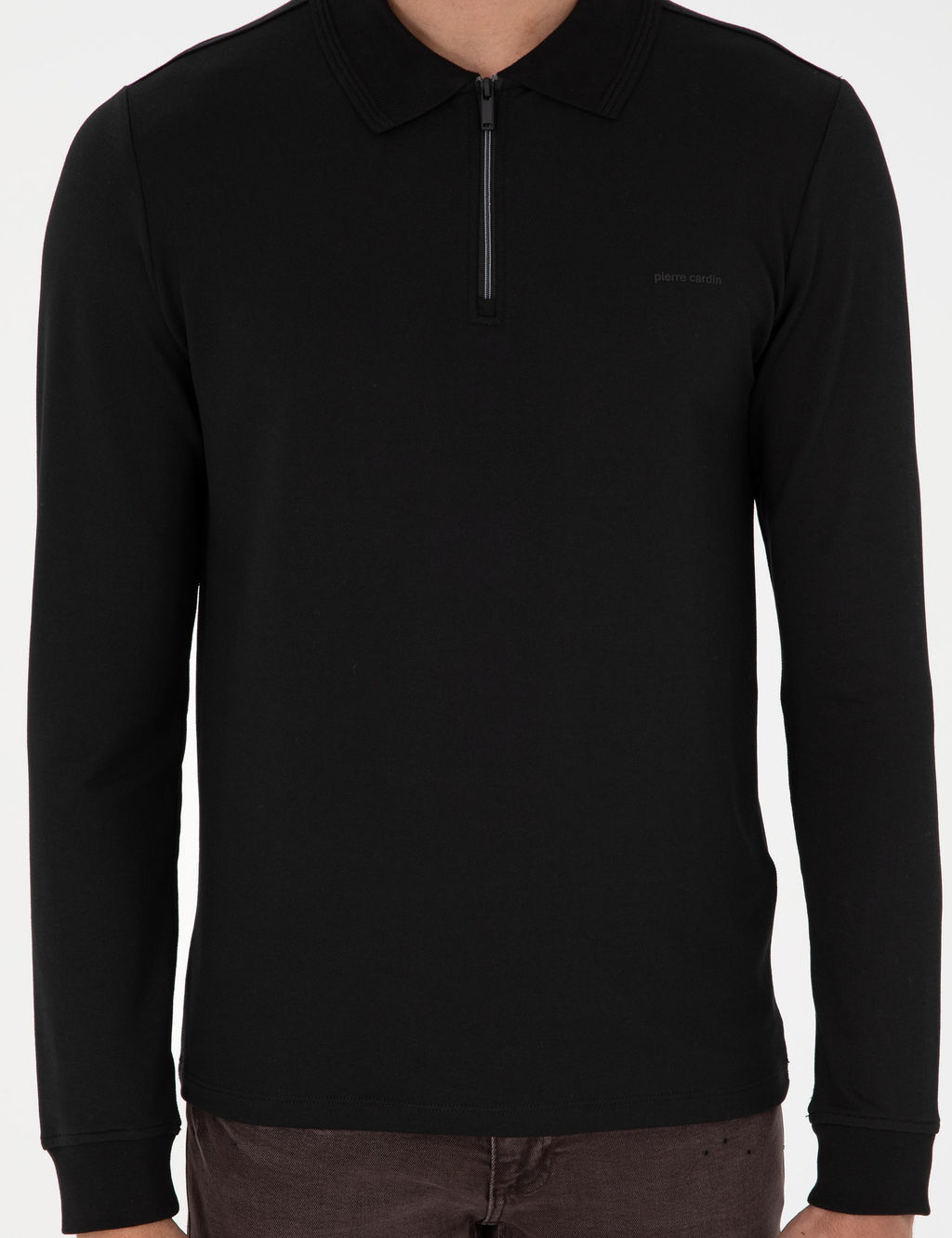 Siyah Regular Fit Sweatshirt - Pierre cardin фото 6