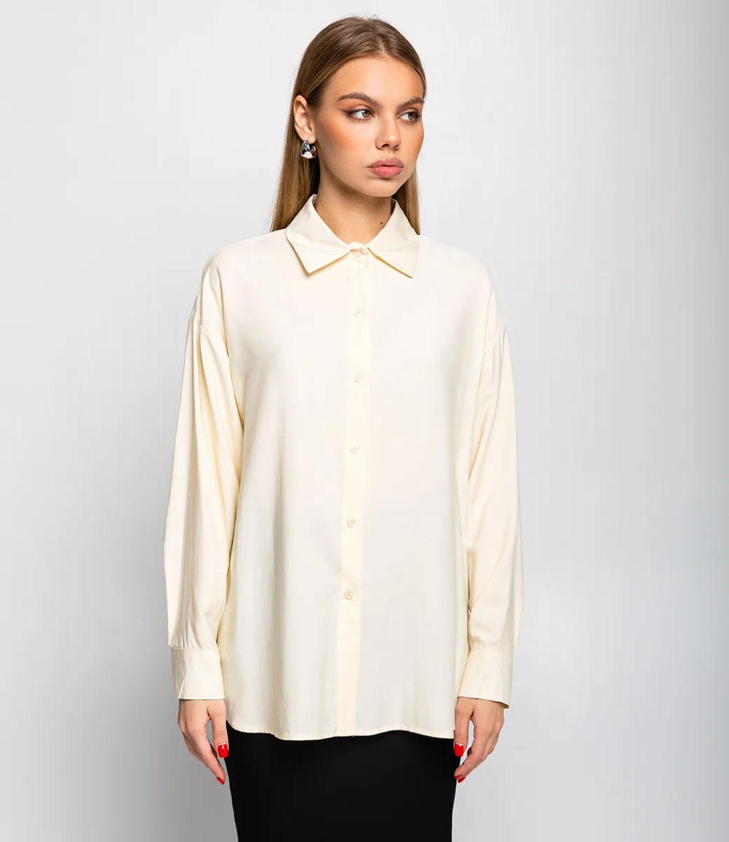 Рубашка #КТ3160 (6), кремовый