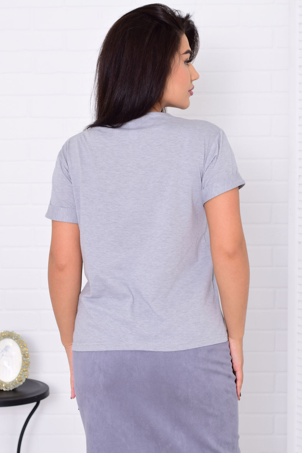 *Футболка женская Ф-2-042а (серый)
