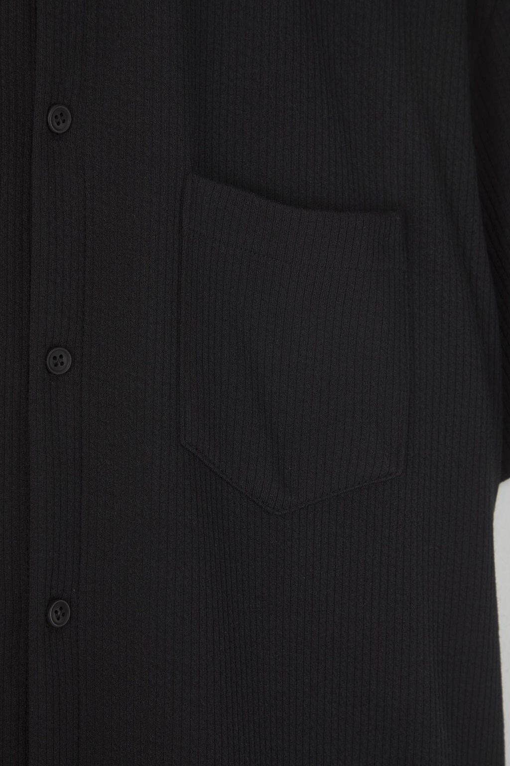 TRENDYOL MAN Siyah Regular Fit Dusuk Omuz Esnek Rahat Dokulu Orme Kumas Gomlek TMNSS25GO00013 - Trendyolmilla фото 3