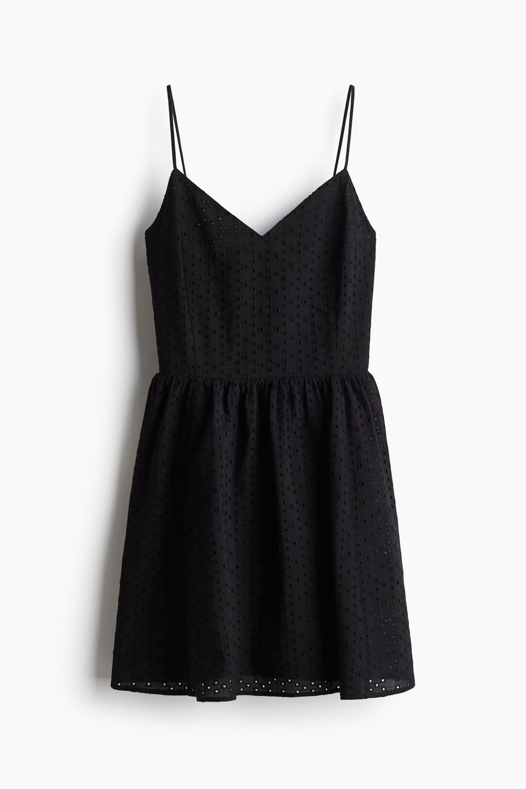 Vestido de tirantes espagueti con bordado ingl?s - H&m фото 3
