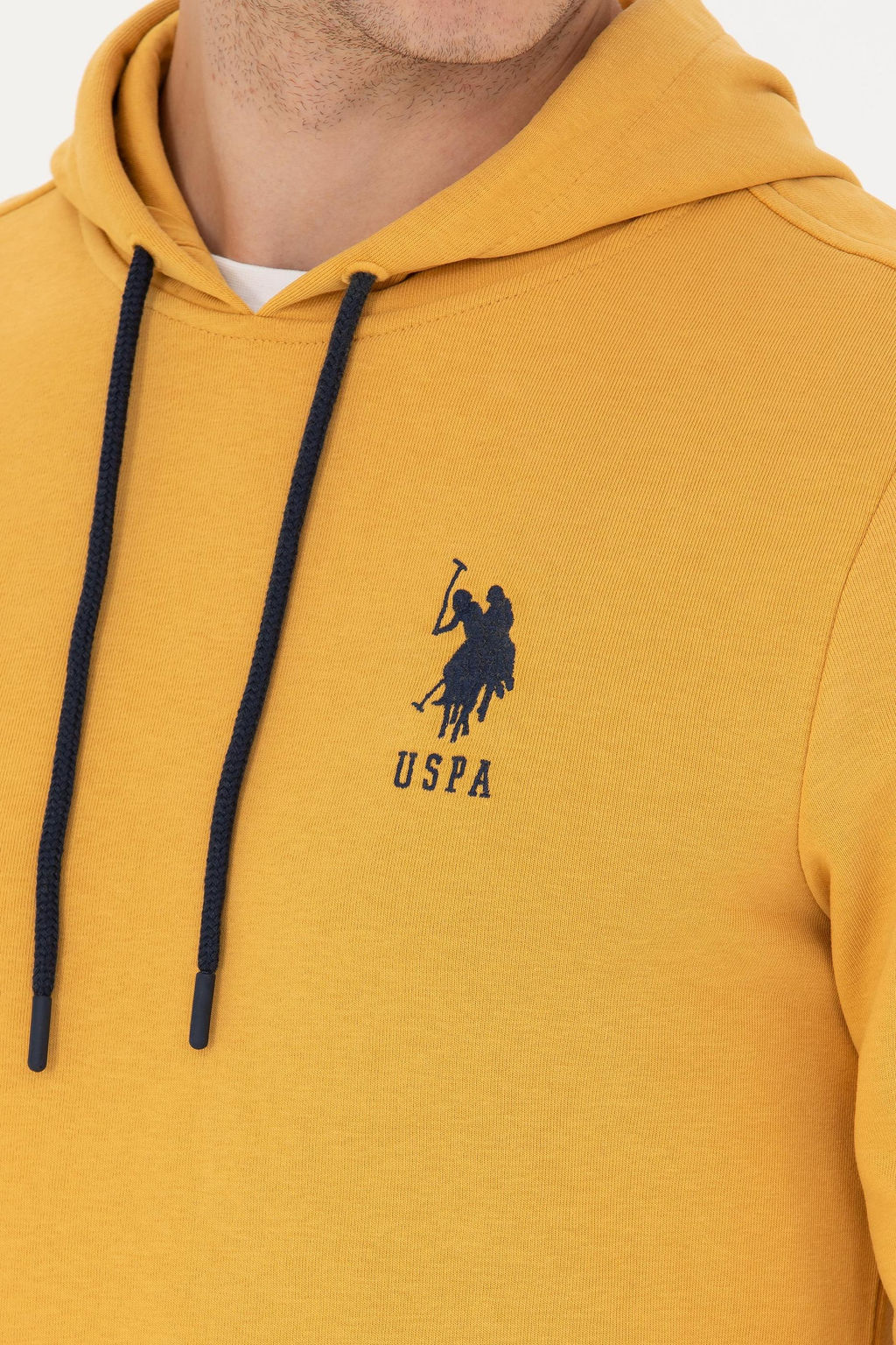 Мужской горчичный базовый свитшот Неожиданная скидка в корзине - U.s. polo assn фото 14