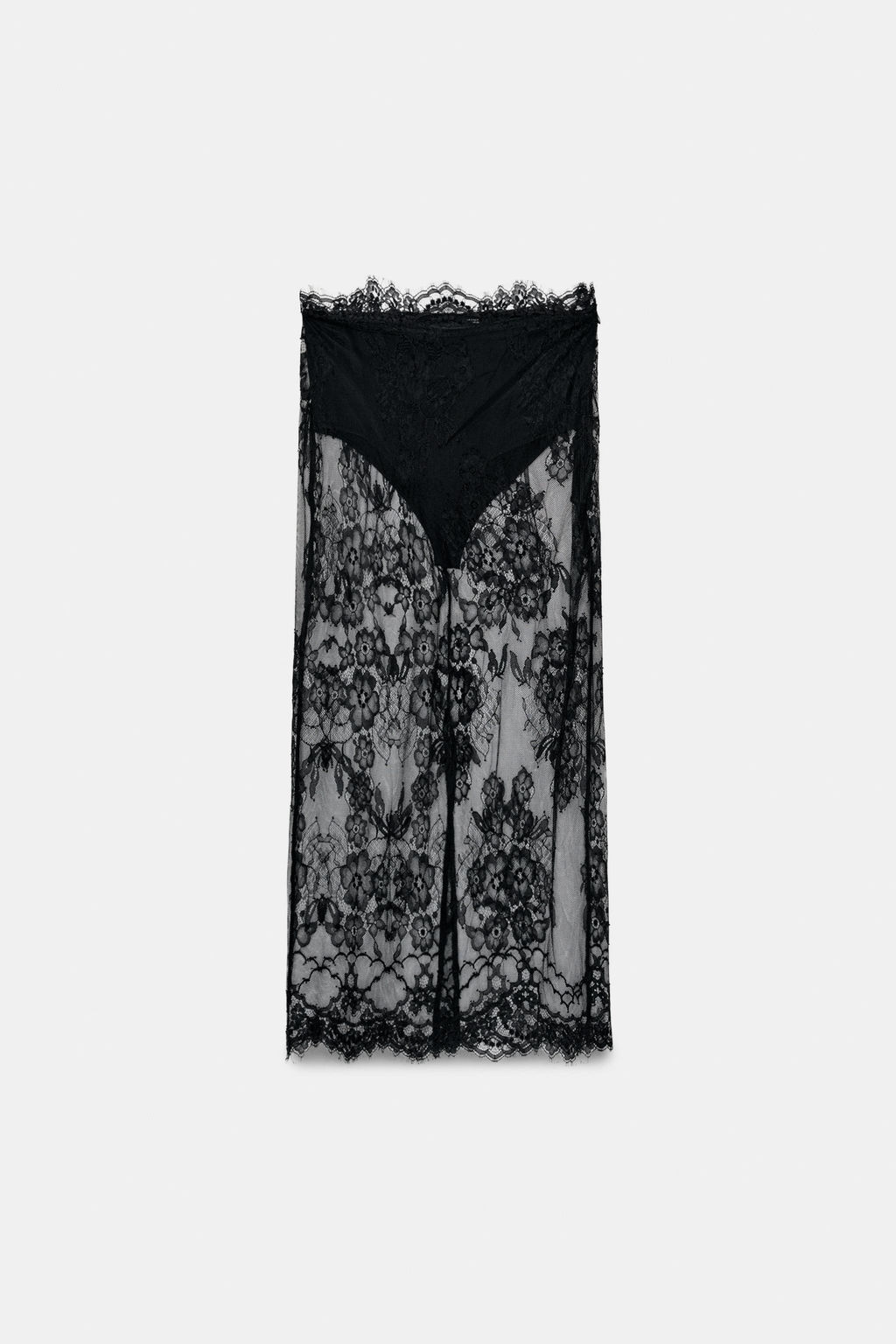 LACE MIDI SKIRT - Zara фото 18