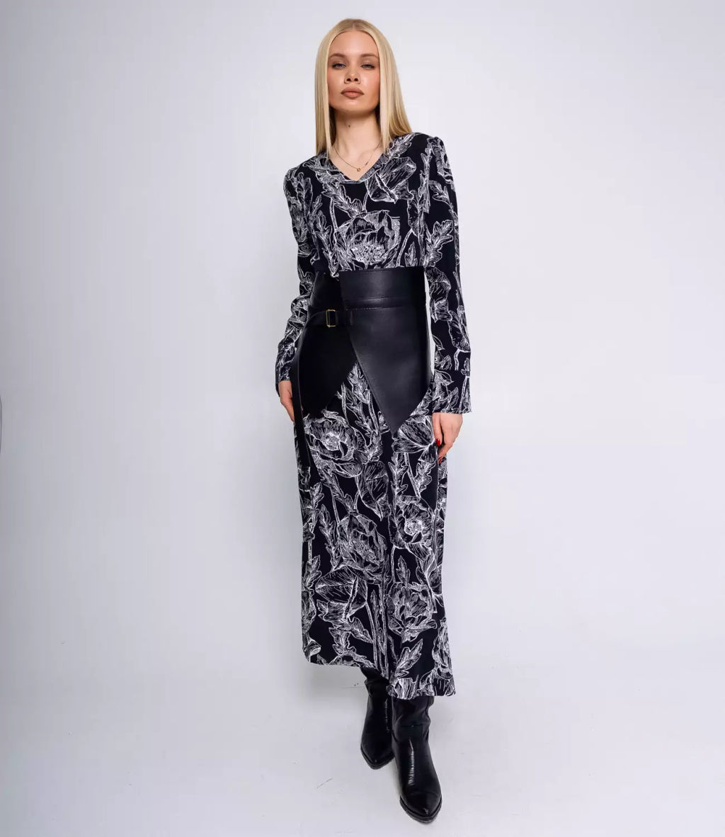 Корсет #МСК1279, чёрный