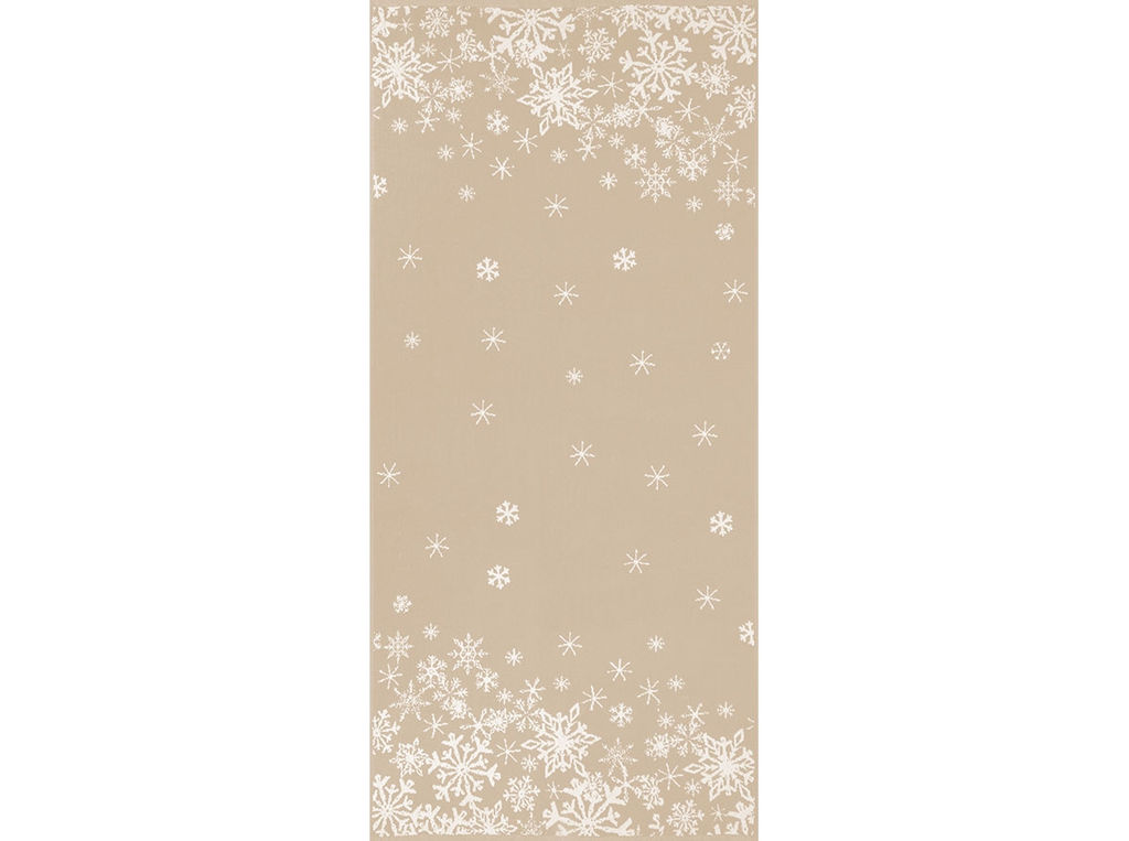 Полотенце махровое 6с102.511ж2 Снежинки-арт(лен3) 67х150см