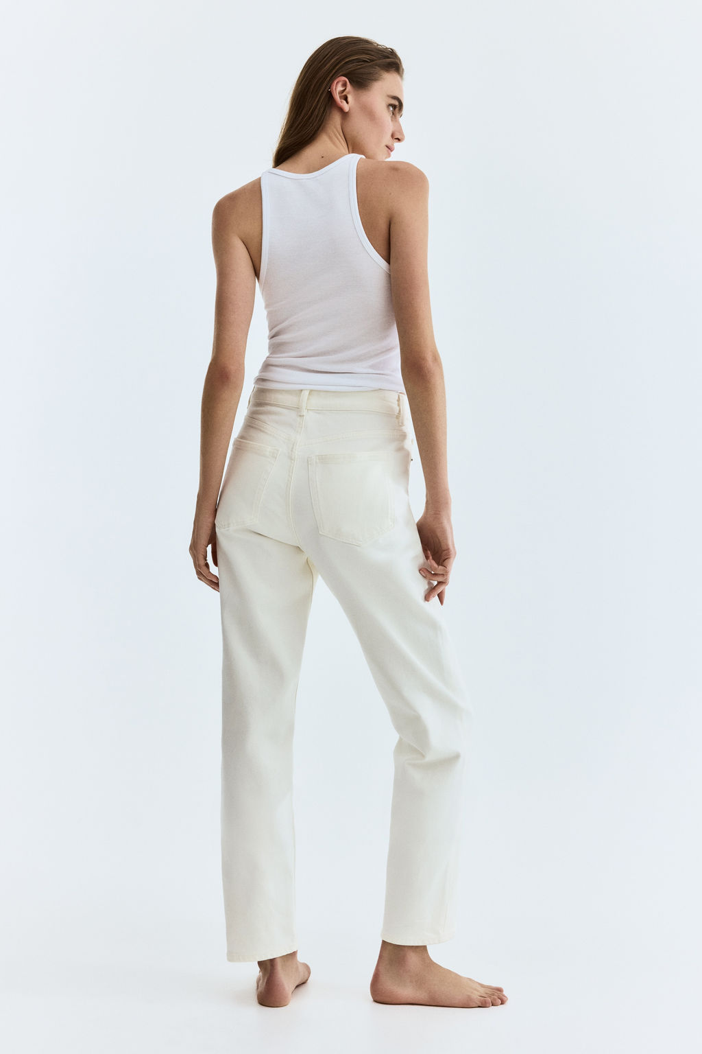 Mom Slim Fit High Waist Ankle Jeans - H&m фото 13