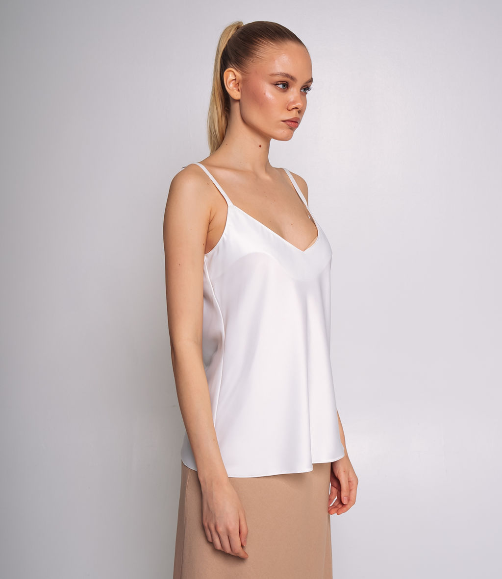 Топ #ОКТ025001, белый - Dommod фото 2