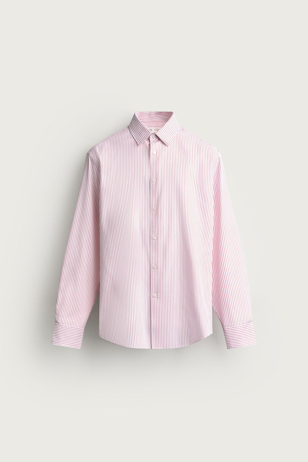 CAMISA REGULAR FIT ESTRUCTURA / Coral rojo - Zara фото 6