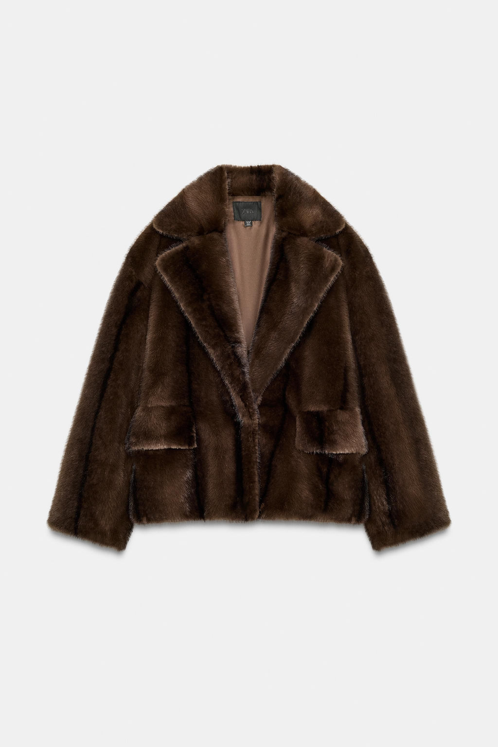 SHORT FAUX FUR COAT - Zara фото 5