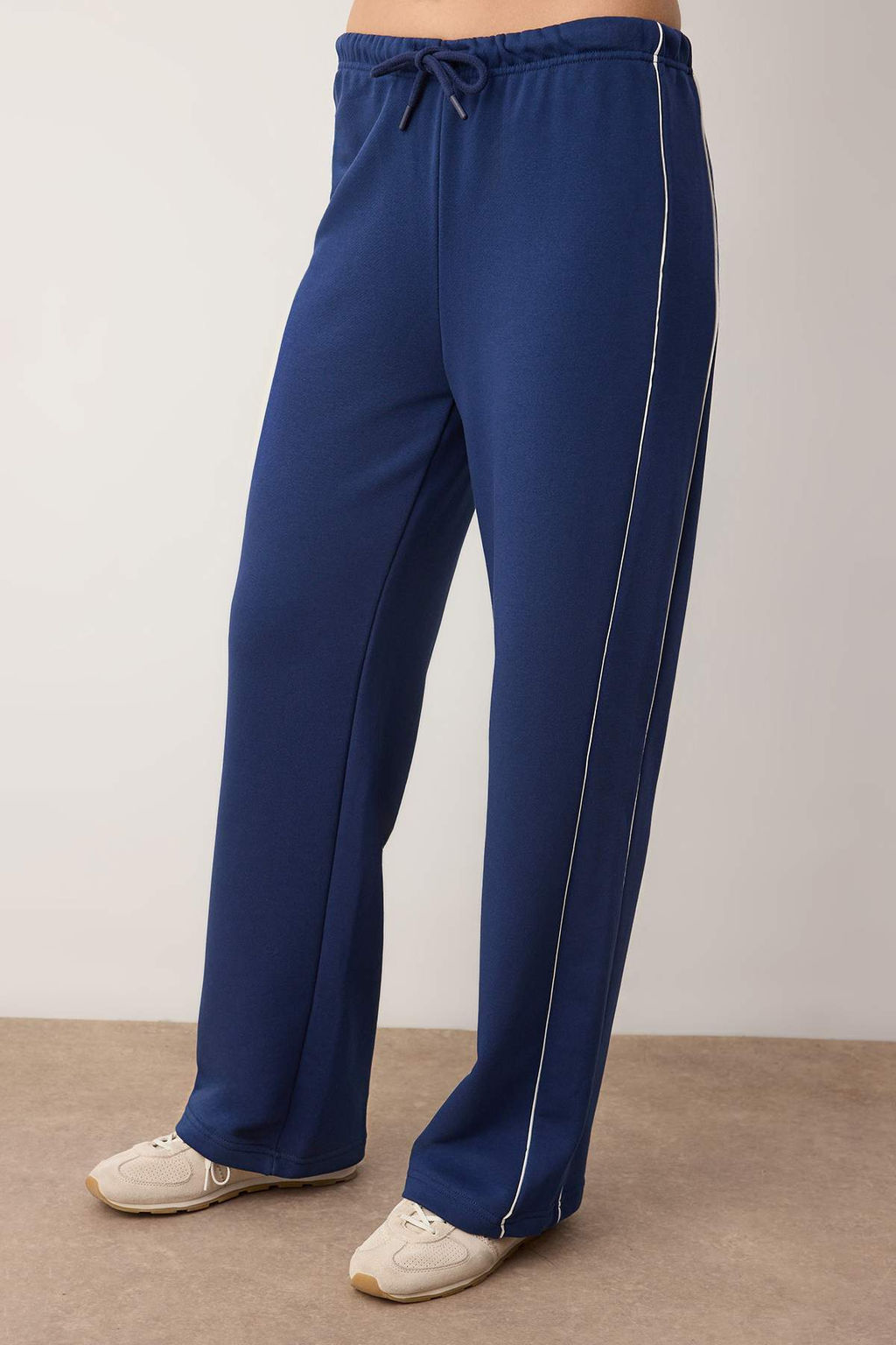 Kahverengi Wide Leg/Genis Kesim Biye Detayl? Orme Esofman Alt? TWOAW26EA00012 - Trendyolmilla фото 8
