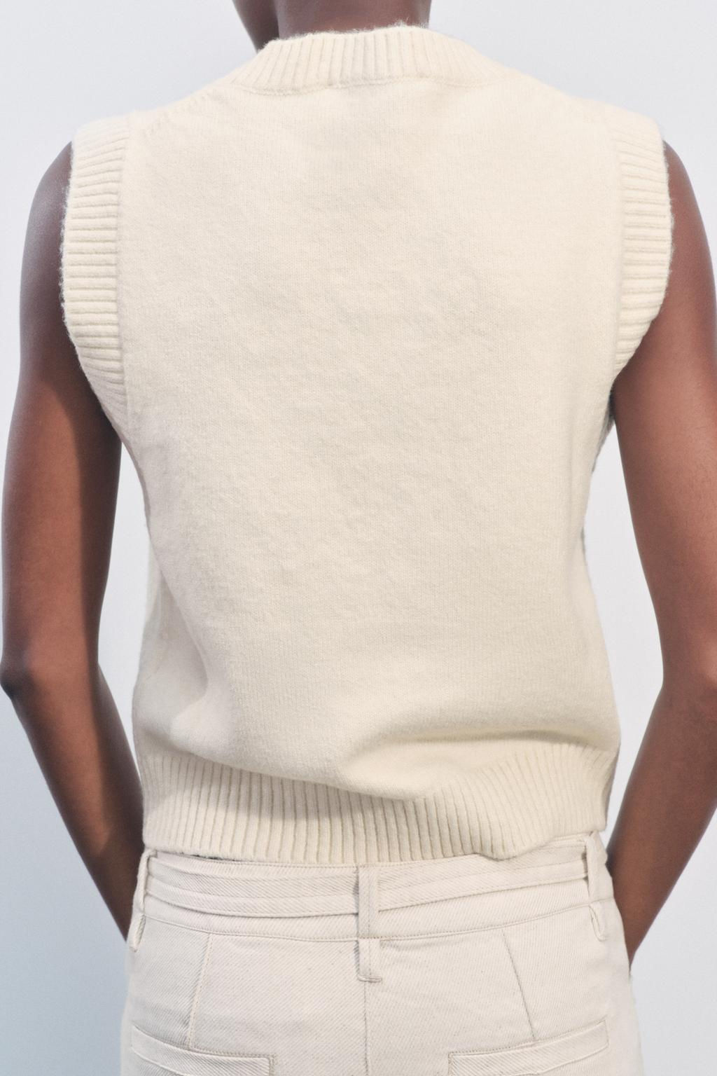 PLAIN KNIT VEST - Zara фото 4