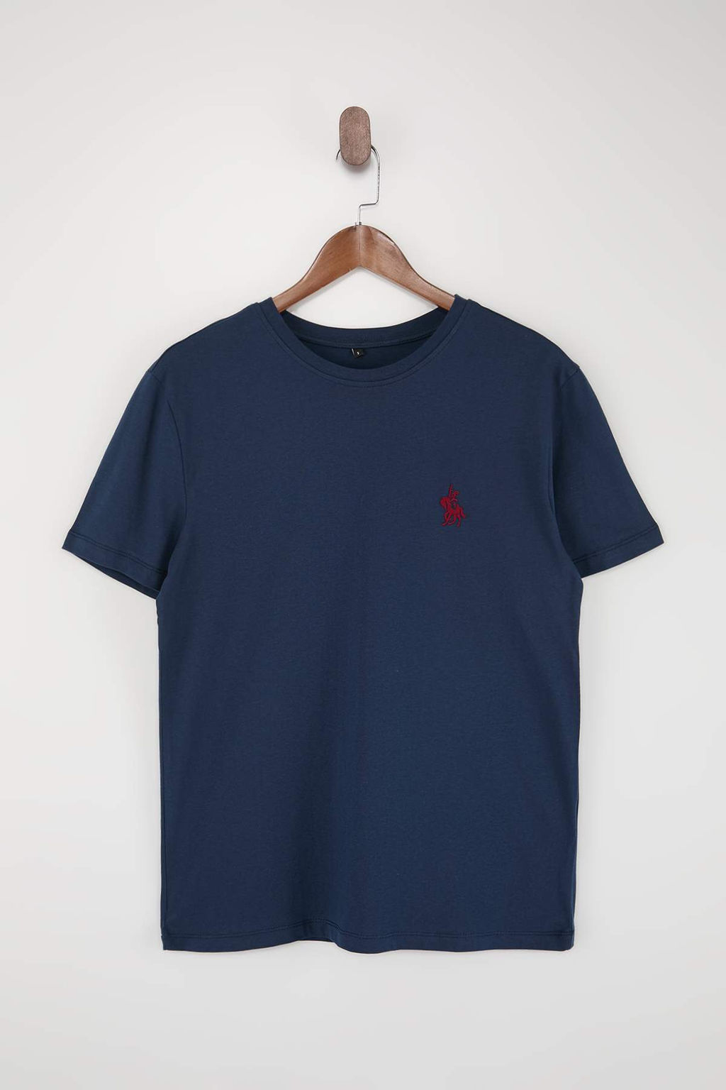 Lacivert - Beyaz Regular/Rahat Kesim 2 li Paket T-Shirt TMNSS26TS00023 - Trendyolmilla фото 4