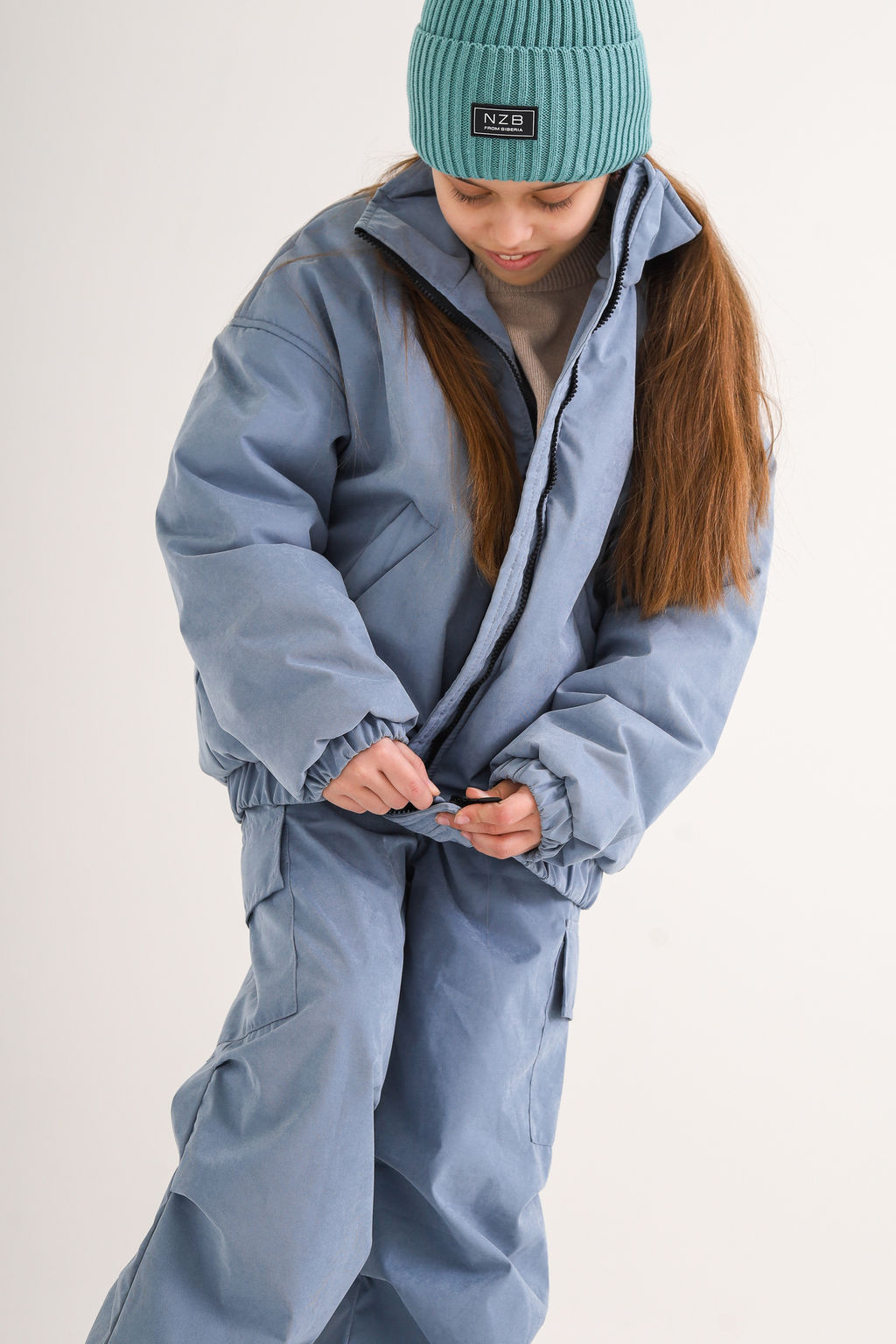 Куртка-бомбер VELUR, деним - Inzibe фото 2