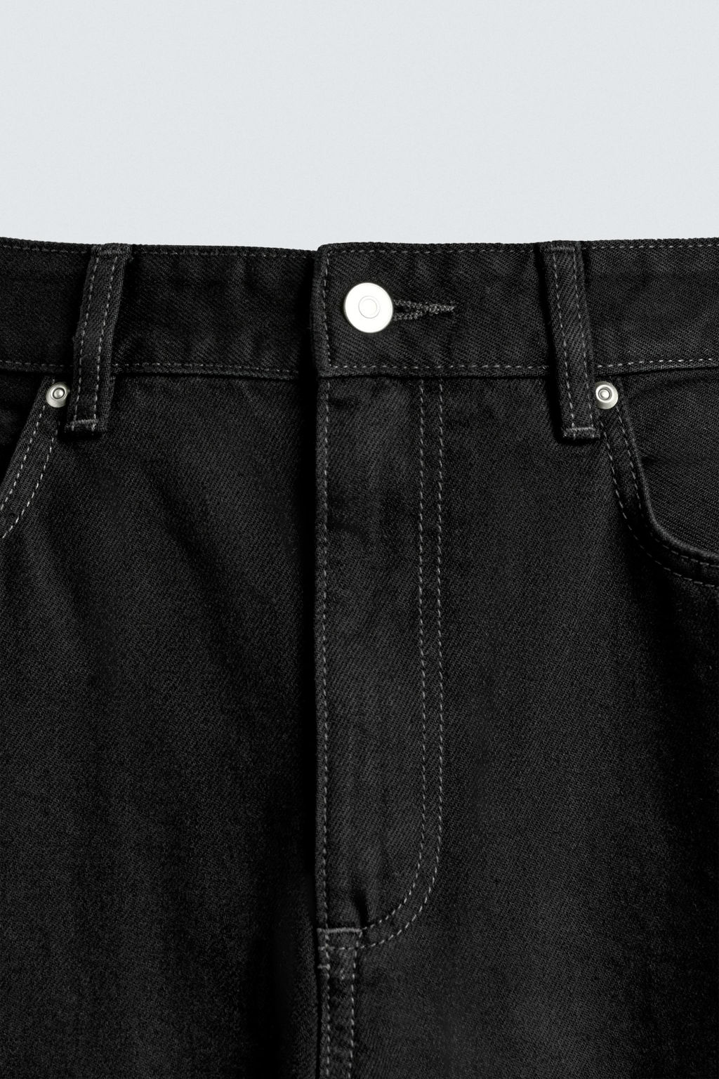 TAPERED WIDE-LEG JEANS - Zara фото 9
