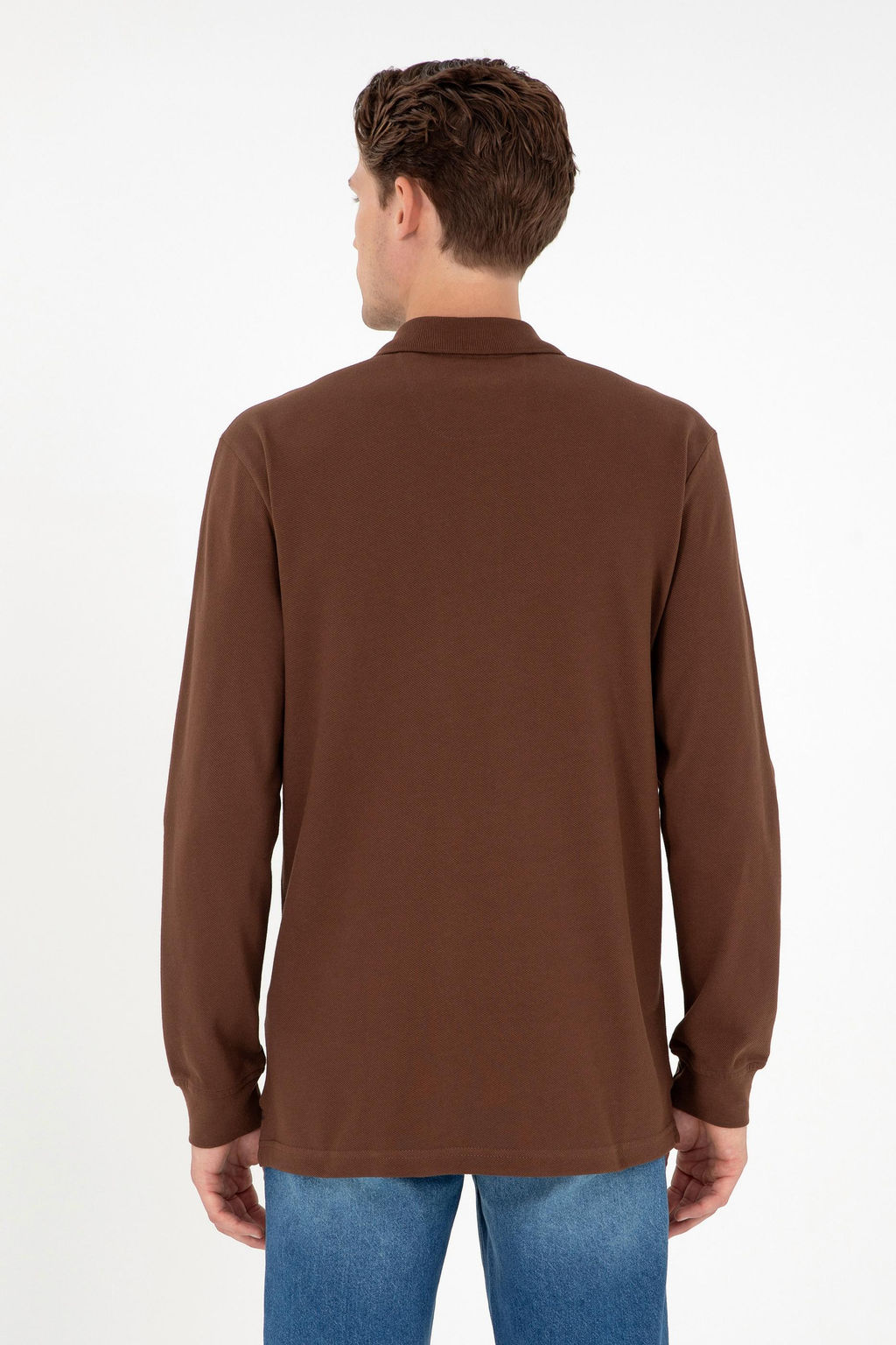 Мужской коричневый базовый свитшот Неожиданная скидка в корзине - U.s. polo assn фото 5
