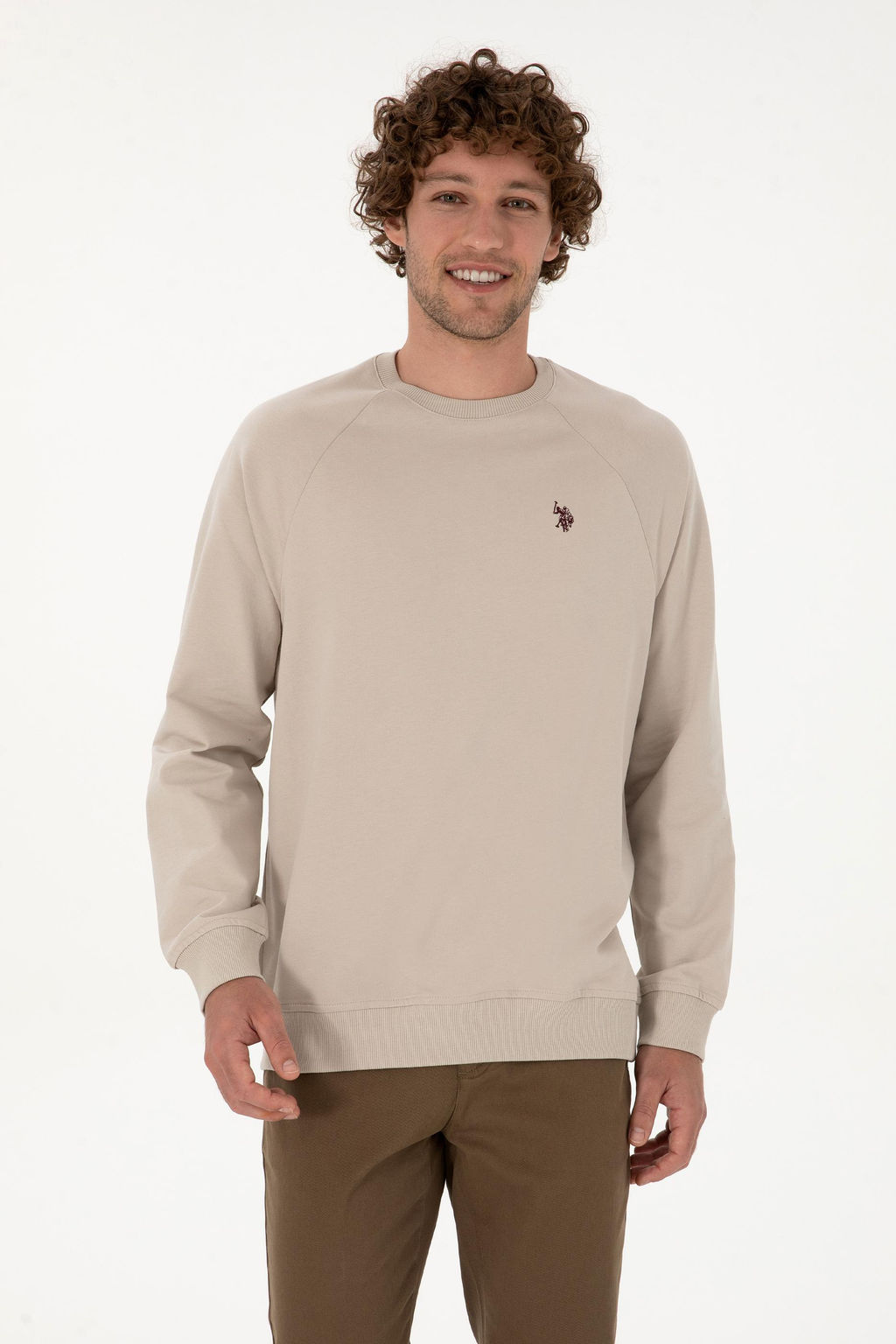 Erkek Regular Fit Bisiklet Yaka Ta_ _nce Basic Sweatshirt Sepette S_rpriz _ndirim