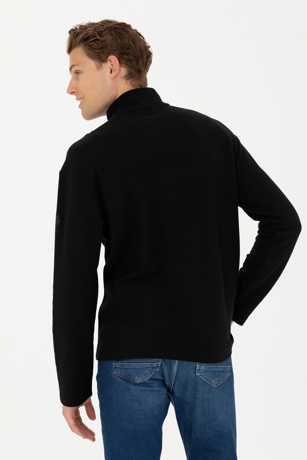 Мужской черный свитшот - U.s. polo assn фото 5