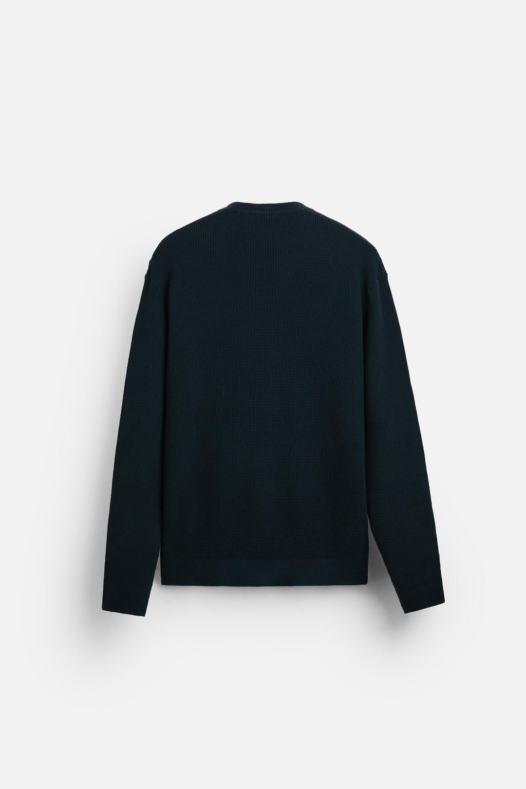 BASIC TEXTURED SWEATER - Zara фото 9