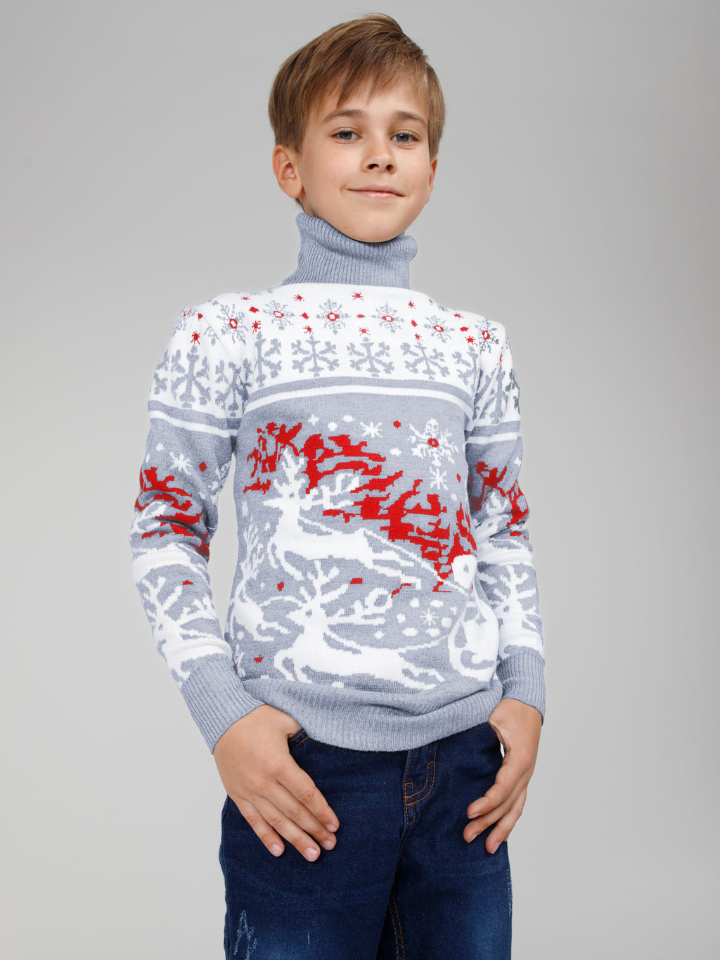 Свитер для девочек - Синий мир фото 3