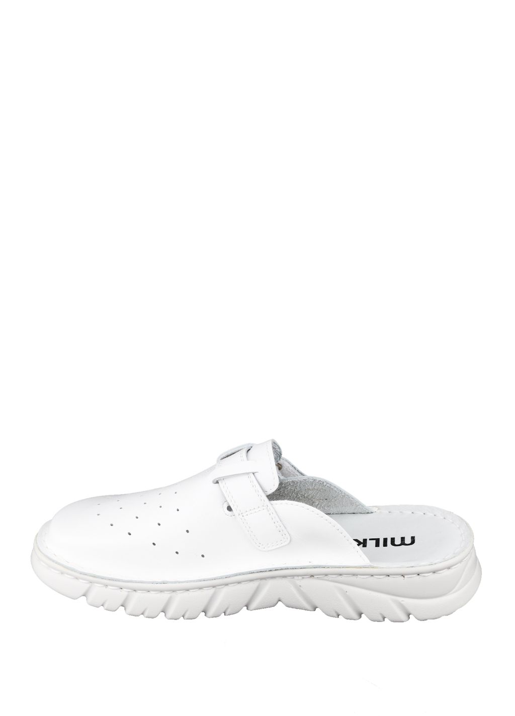 03 | Duki | Белые женские медицинские сабо натуральная кожа - Milka shoes&more фото 18