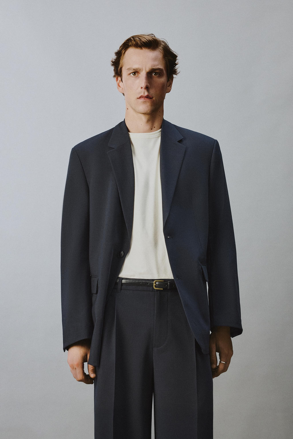 BLAZER TRAJE RELAXED FIT / Marino oscuro