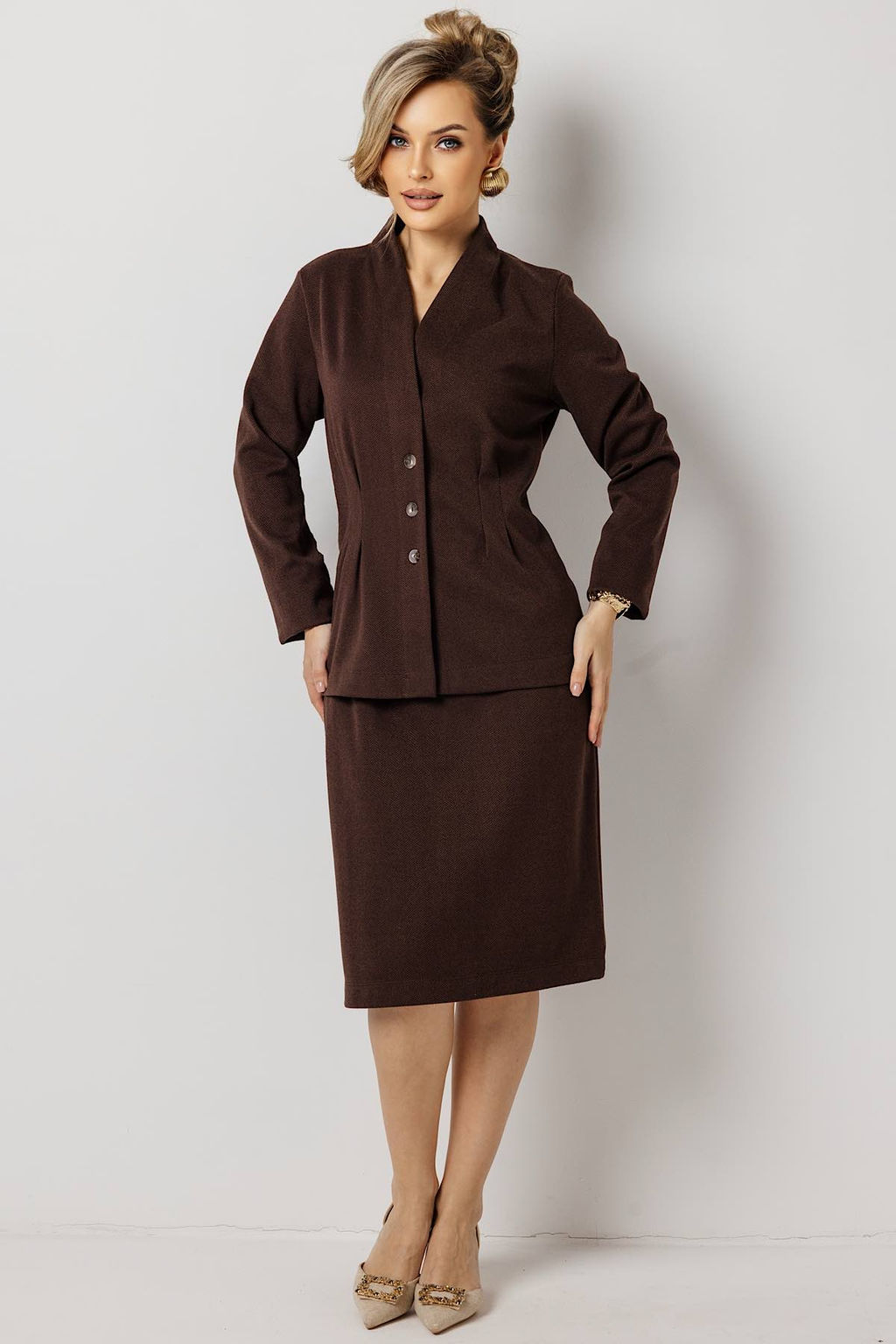 Юбка женская 193/11/Коричневый