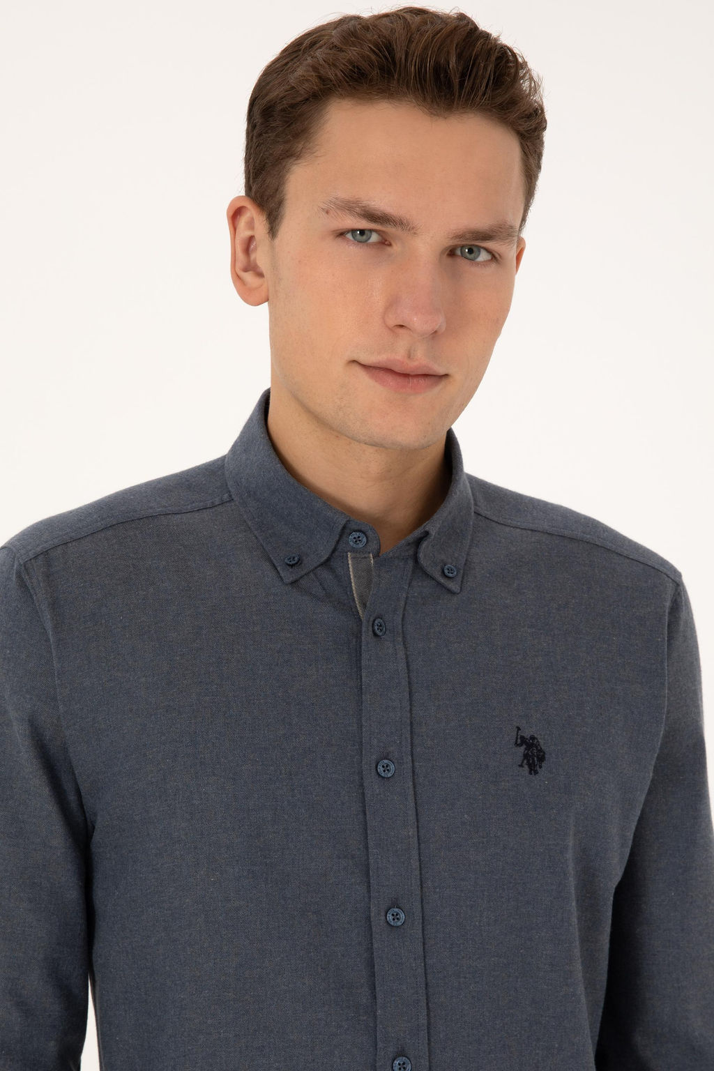 Erkek A__k Lacivert Uzun Kollu G_mlek - U.s. polo assn фото 2