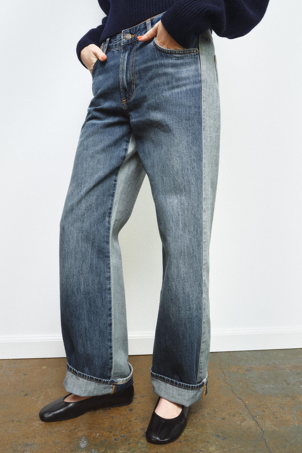 ZW COLLECTION MID-WAIST STRAIGHT-LEG JEANS - Zara фото 10