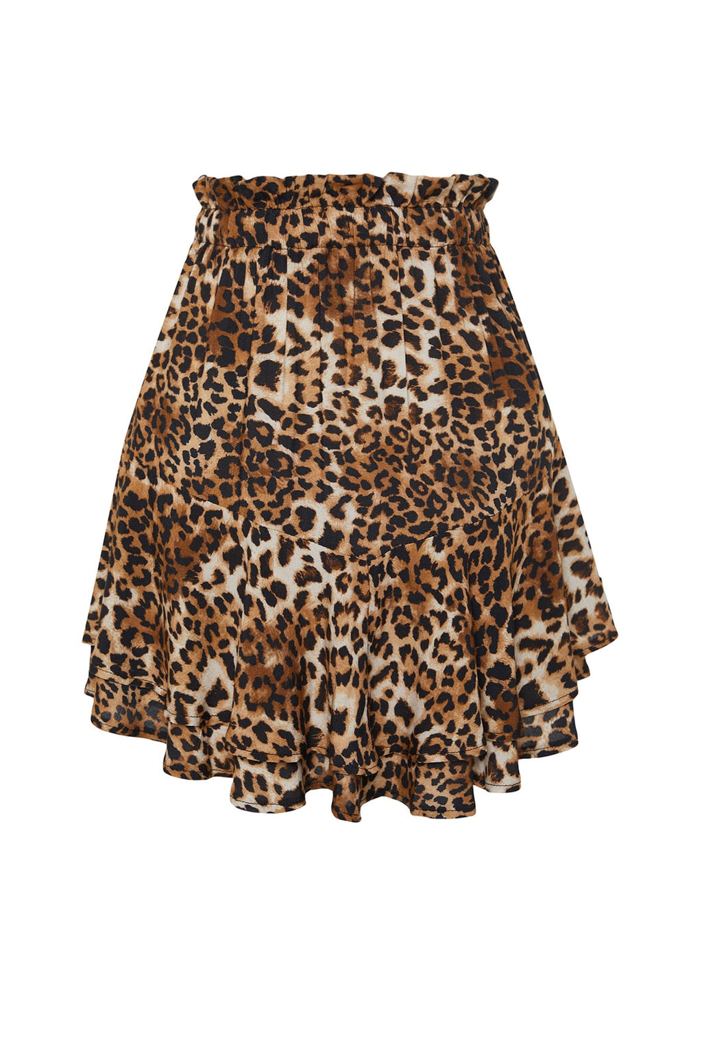 TRENDYOLMILLA Leopar Desenli Mini Dokuma F?rf?rl? Plaj Etegi TBESS23ET00027 фото 7