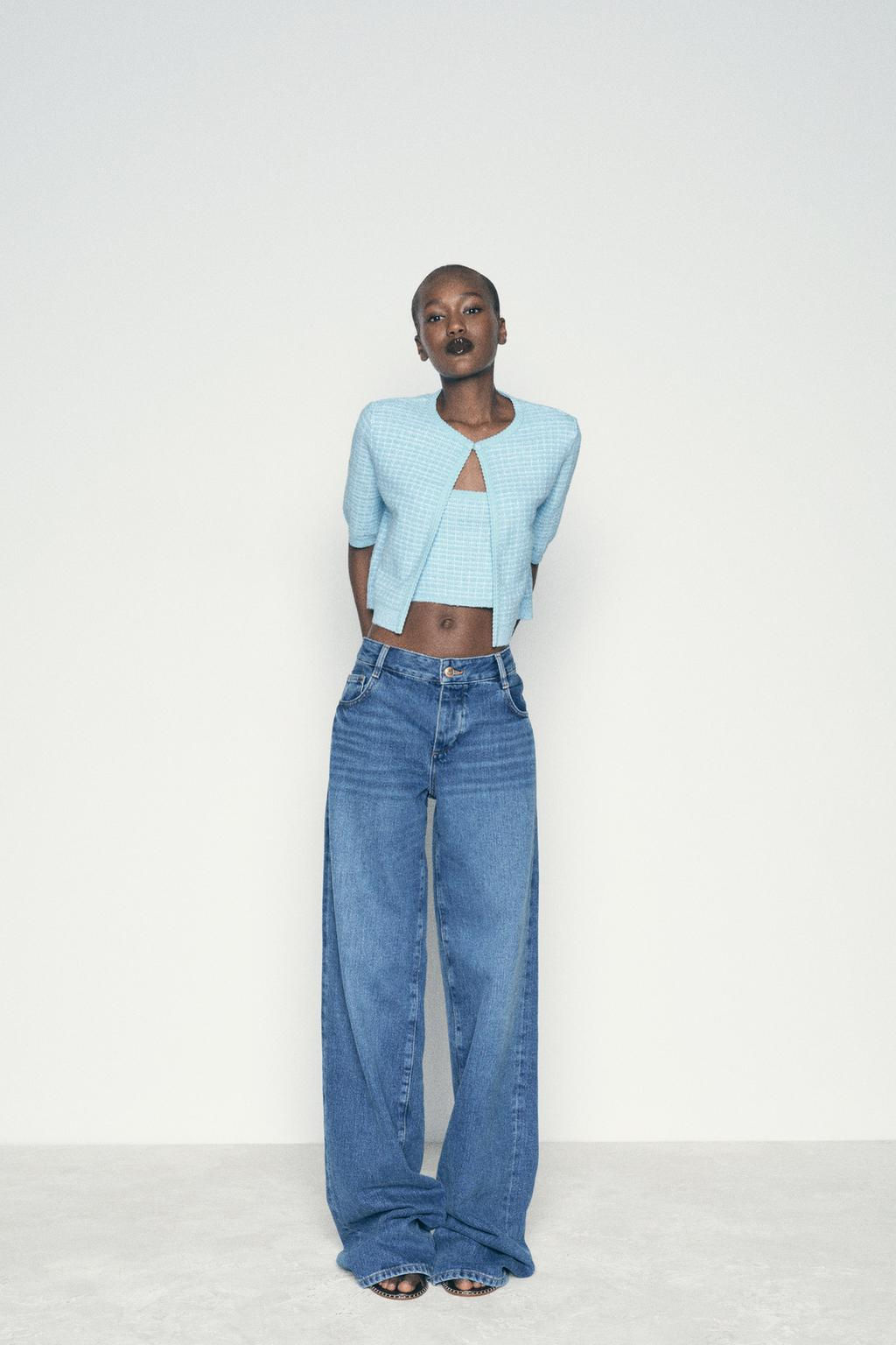 CROPPED KNIT CARDIGAN - Zara фото 6