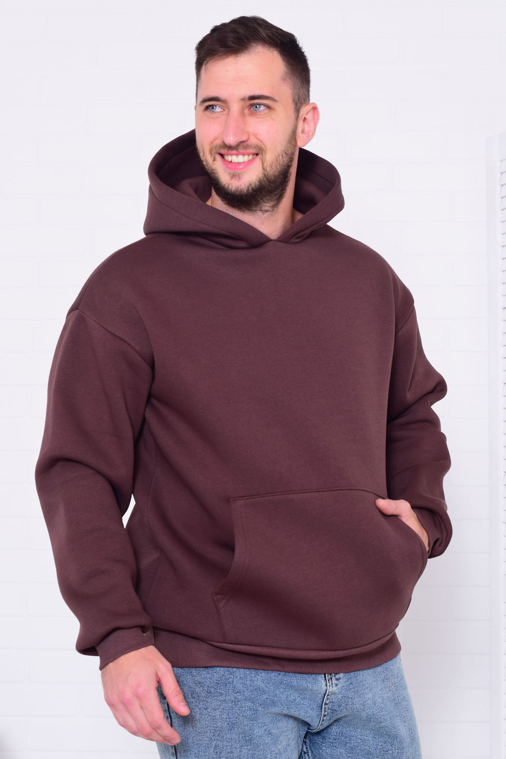 Толстовка мужская 9-196 из футера пенье с начесом - Новое кимоно фото 17