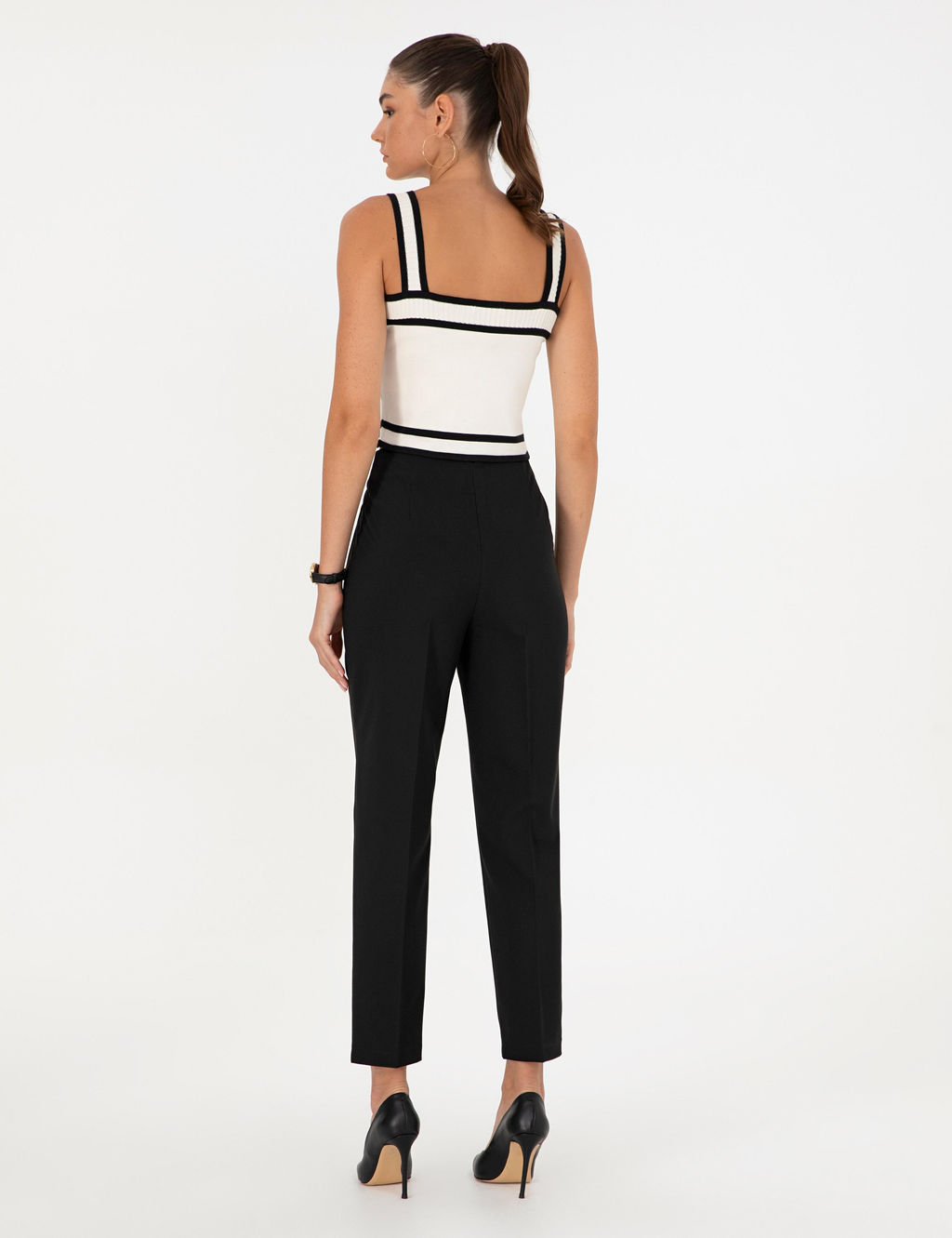 Siyah Carrot Fit Kuma_ Pantolon - Pierre cardin фото 4