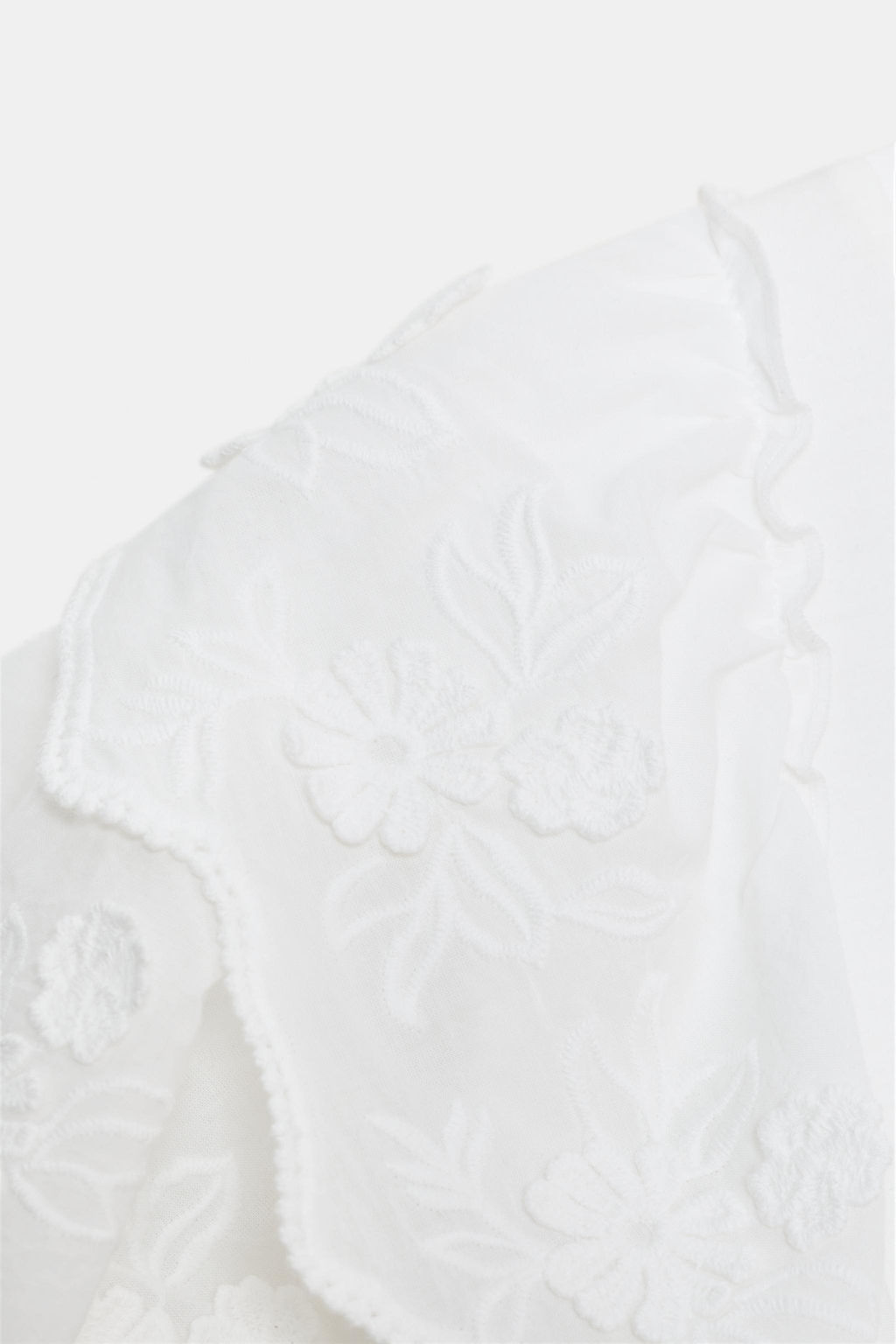 CAMISETA VOLANTES MANGA CORTA / Blanco - Zara фото 7