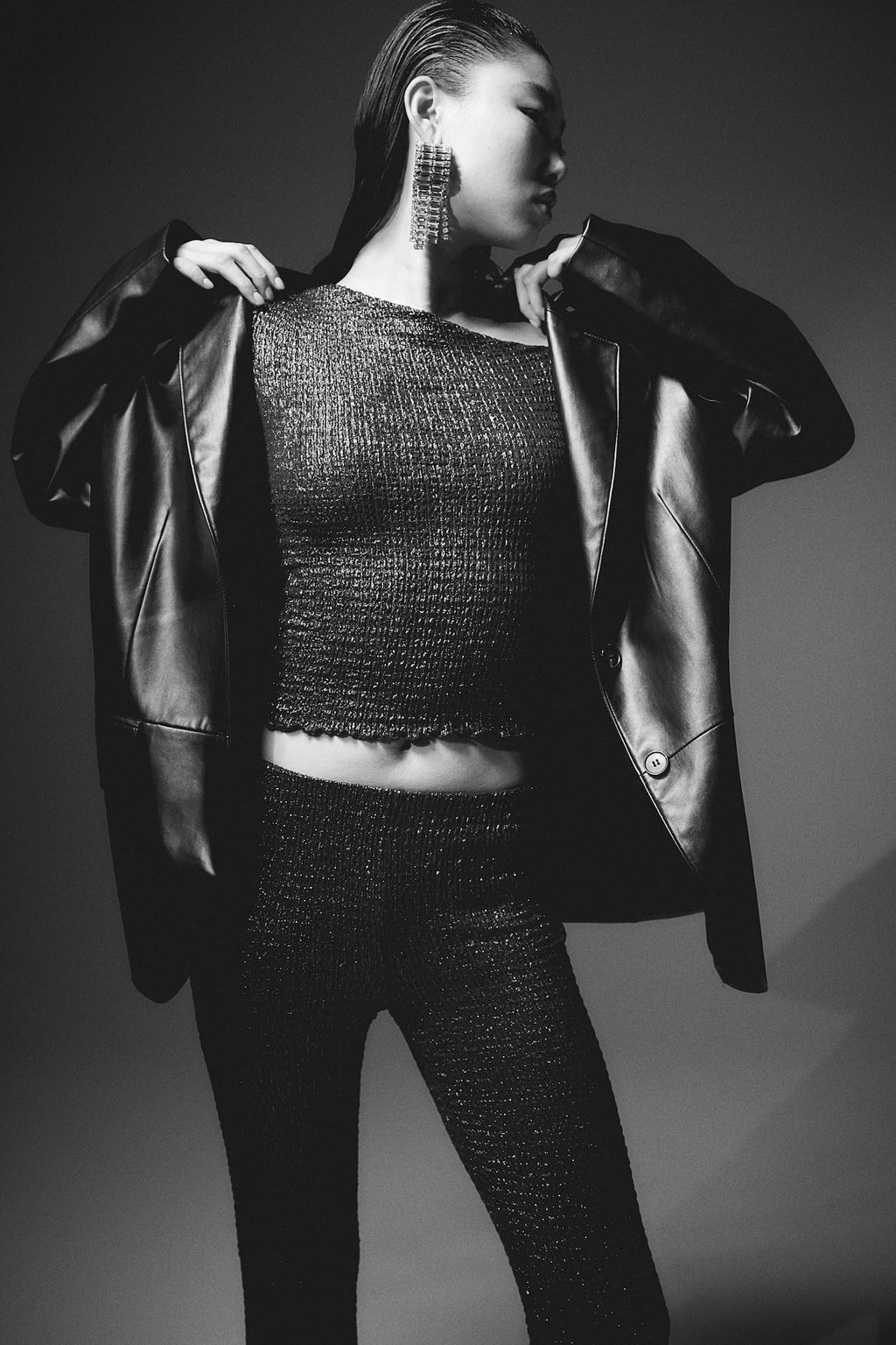 Top fruncido de un hombro - H&m фото 3