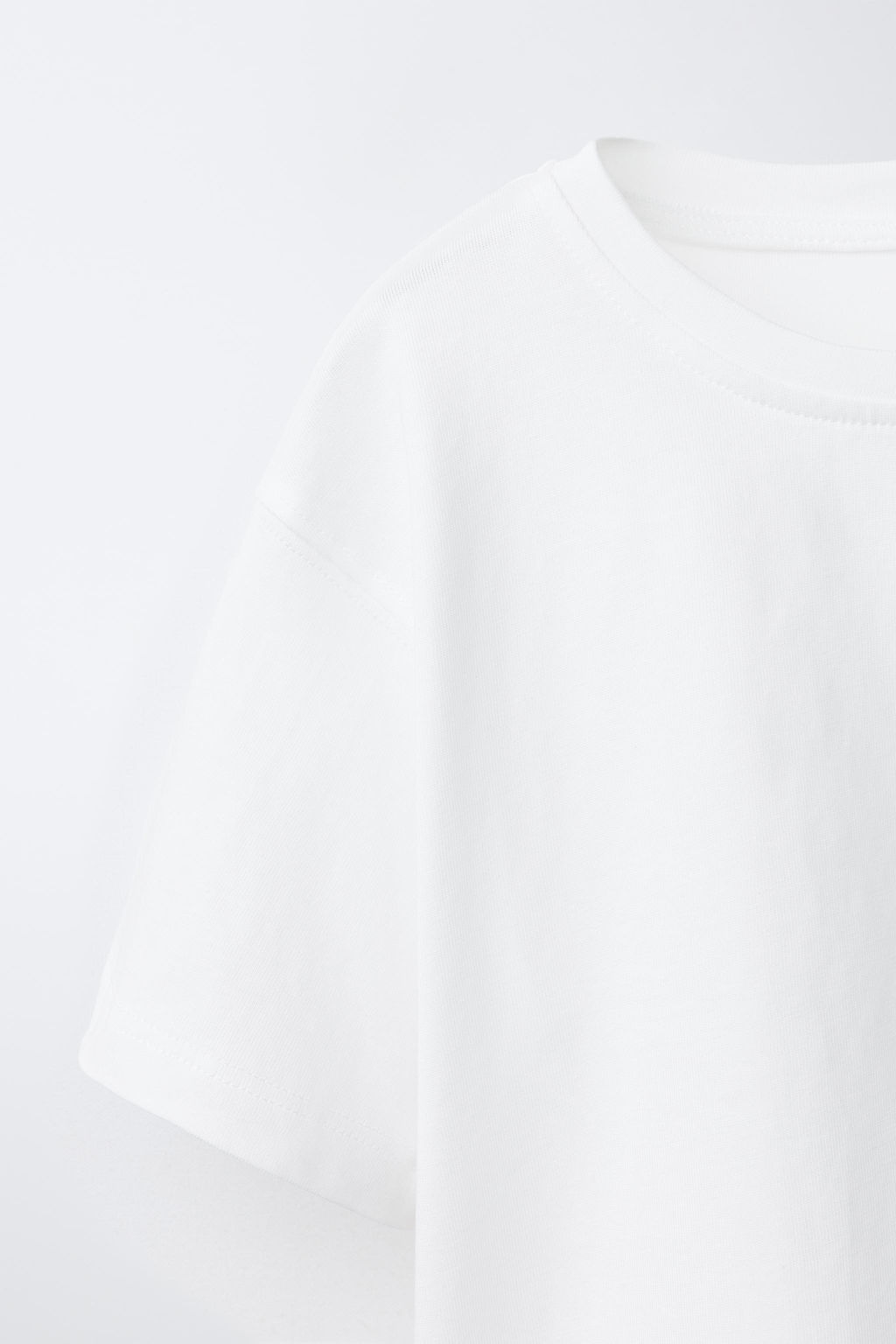CAMISETA COMBINADA ENCAJE / Blanco - Zara фото 3