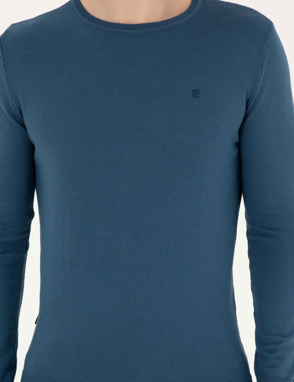 Kobalt Slim Fit Bisiklet Yaka Basic Triko Kazak - Pierre cardin фото 6