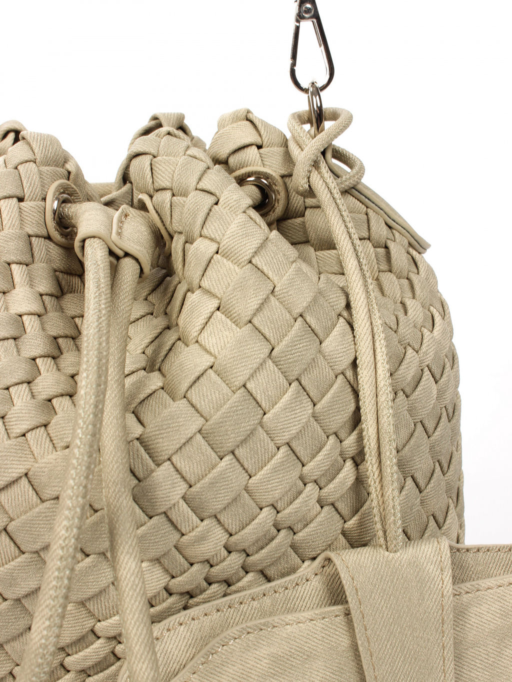 LACCOMA сумка СУ038-винтаж бежевый эко кожа хлопок  фото 3