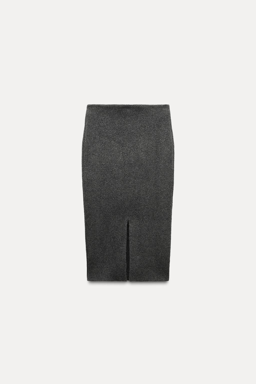PLAIN KNIT MIDI SKIRT - Zara фото 4