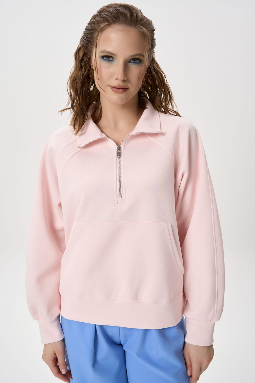 Свитшот Деми (розовый) - Эльза фото 13