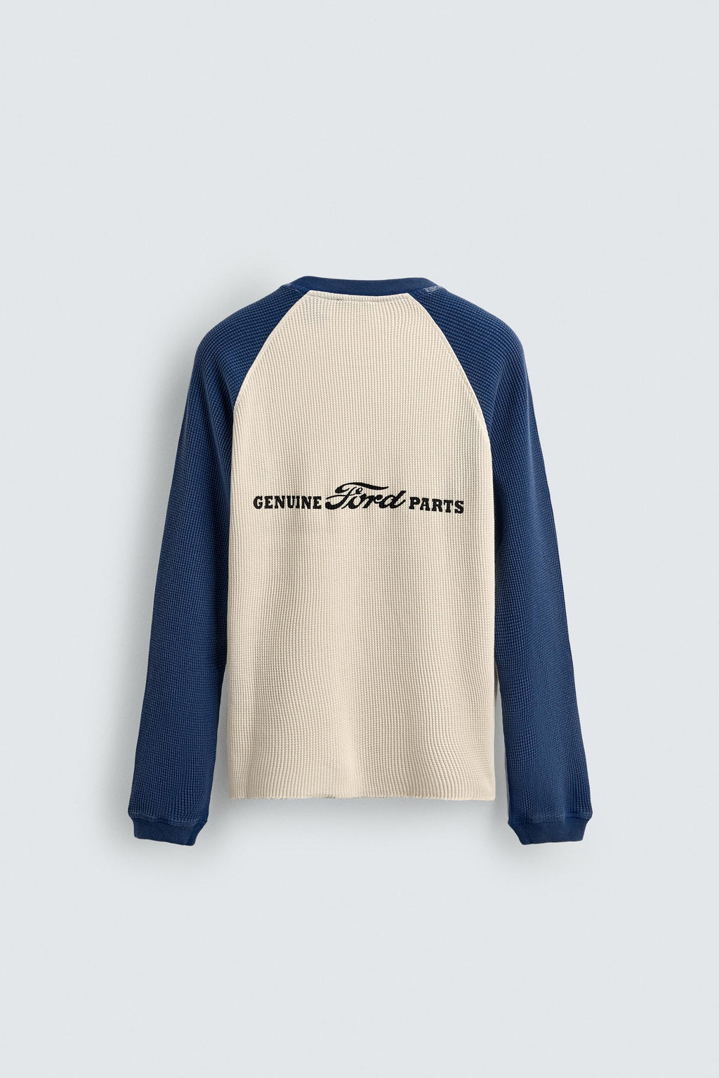 FORD  COLOUR BLOCK WAFFLE-KNIT T-SHIRT - Zara фото 8