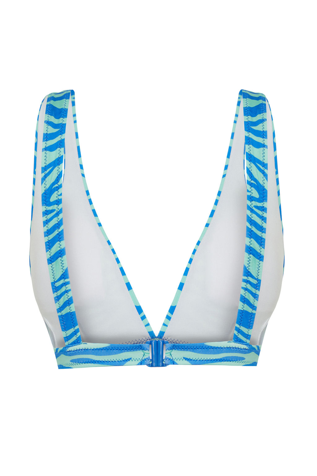 TRENDYOLMILLA Zebra Desenli Ucgen Cut Out/Pencereli Bikini Ustu TBESS24BU00164  фото 8