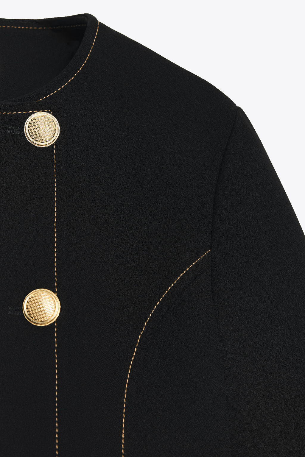 CONTRAST STITCH SHORT SLEEVE BLAZER - Zara фото 18