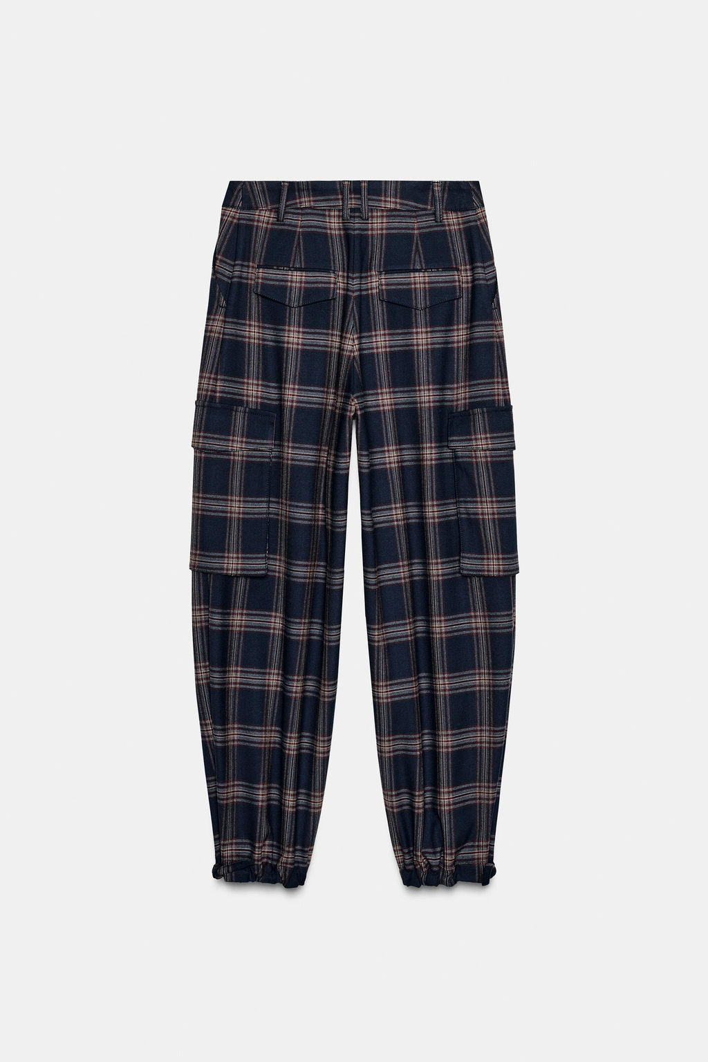 CHECKED CARGO BALLOON TROUSERS - Zara фото 6