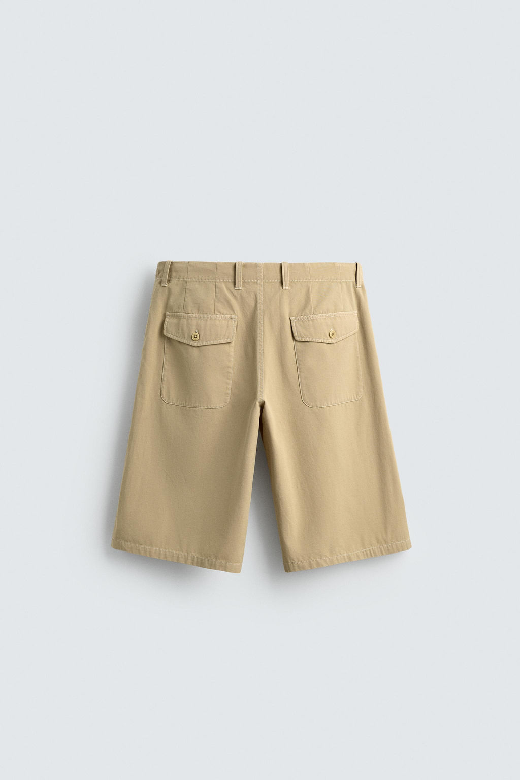 BERMUDA LAVADA RELAXED FIT / Amarillo claro - Zara фото 8