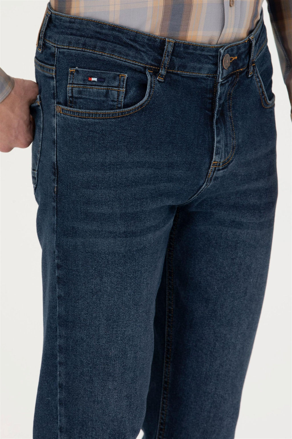 Мужские синие джинсовые брюки - U.s. polo assn фото 5