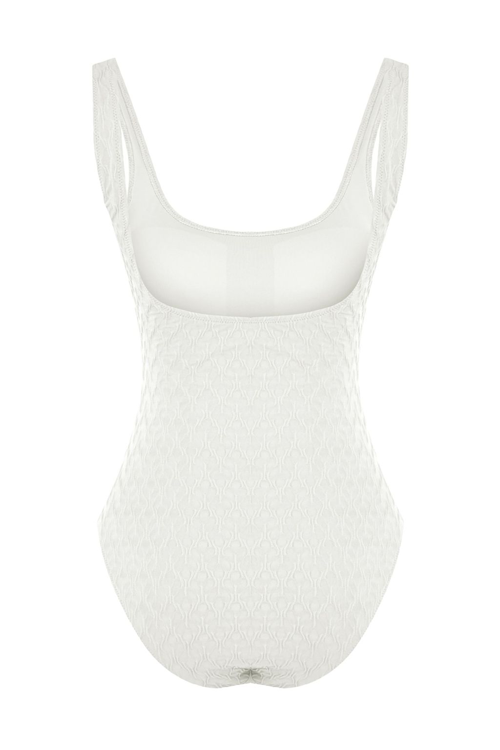 TRENDYOLMILLA Ekru Kare Yaka Dokulu Regular Mayo TBESS23MA00223 фото 9