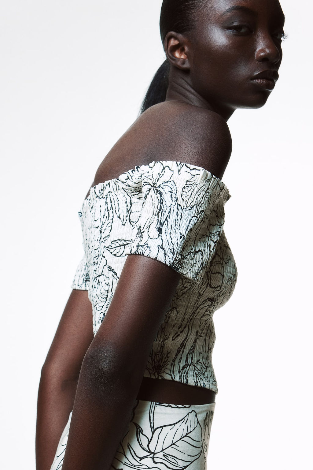 Top nido de abeja en mezcla de lino - H&m фото 3