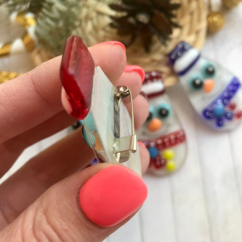 Брошь Снеговик - Стрекоза фото 4