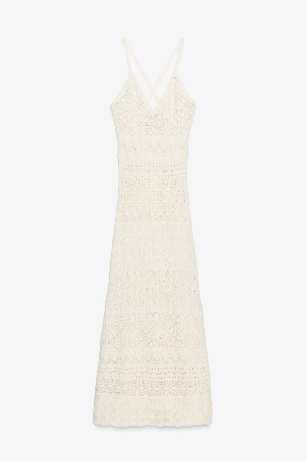 POINTELLE KNIT MAXI DRESS - Zara фото 6